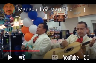 Mariachi Los Matinillos - performing "El Jaliciense" at a store.