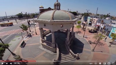 image of drone shot of Mariachi Plaza 