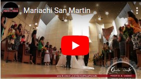 YouTube video of Mariachi San Martin at wedding event