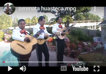 video of Trio Los Munecos playing "Serenata Huasteca" at wedding event