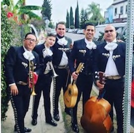 image of Mariachi Nuevo Guadalajara after doing a Serenade Request.